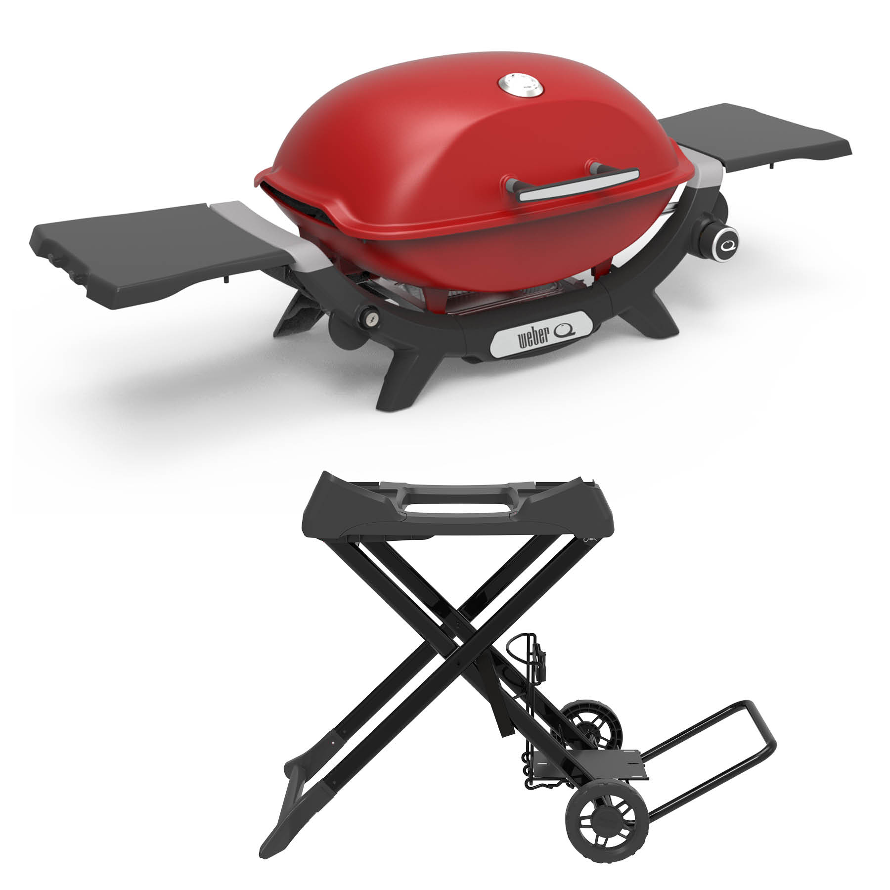 Weber Q Premium (Q2200N) Getaway Bundle Flame Red-view 2